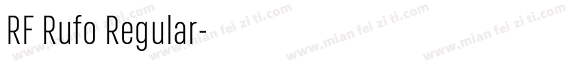 RF Rufo Regular字体转换